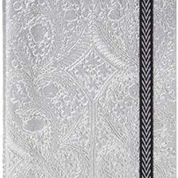 NEW! Christian Lacroix‎ Silver Metal Paseo A5 Layflat Journal Notebook 152 pgs - Picture 3 of 7